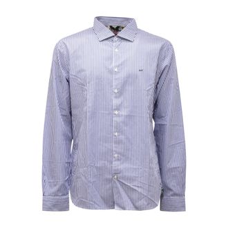 Sun 68 Casual Shirts, male, Blue, Size: XL S32107 07 Shirt