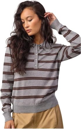 Co'Couture Lue CC Polo de Punto Acolchado - Tops - Mujer - Gris - XS