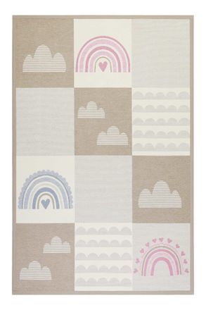 Esprit Alfombra de juego reversible arco iris 160x230