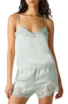 Steve Madden Delany Lace Trim Camisole in Powder Puff at Nordstrom, Size X-Small