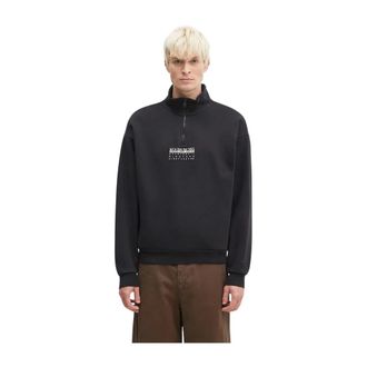 Napapijri Heren, Sweatshirts & Hoodies, Zwart, Maat: XL
