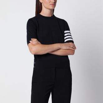 Thom Browne Navy virgin wool sweater