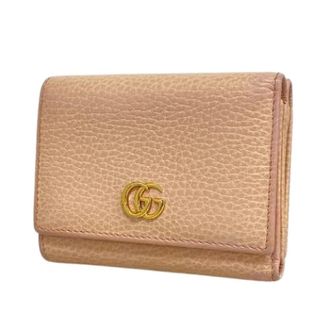 Gucci Pre-owned Tri-fold Portemonnee - Dames - Pre-owned - Roze - Maat: ONE Size Leer
