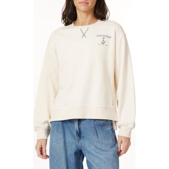 Scotch & Soda Oversize Side Vent Sweatshirt in Whitecap Gray at Nordstrom Rack, Size X-Large