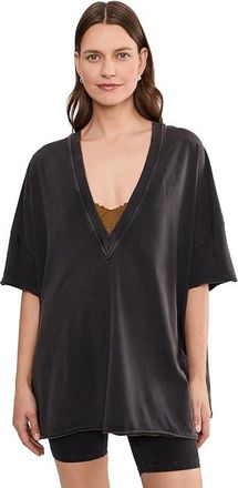 Free People Movement Hot Shot Set Womens Shorts Washed Black : MD (Womens 8-10), Cotton/Elastane