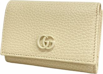 Gucci White Leather Wallet (Tri-Fold) (Pre-Owned)