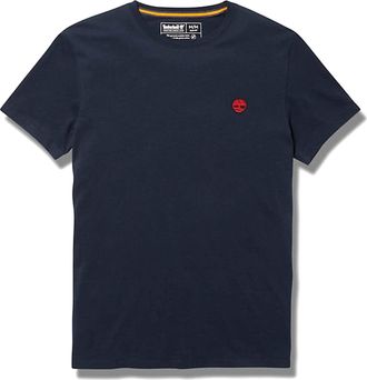 Timberland Mens SS Chest Tree Logo Jersey Slim Tee T-Shirt, 433 Navy
