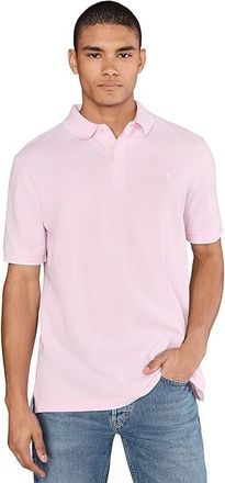 Polo Ralph Lauren Classic Fit Stretch Oxford Mesh Polo Mens Clothing Garden Pink/White : 2XL, Elastane/Cotton