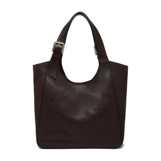 Furla Tassen, Dames, Bruin, ONE Size, Leer, Bruine Leren Tote Bag