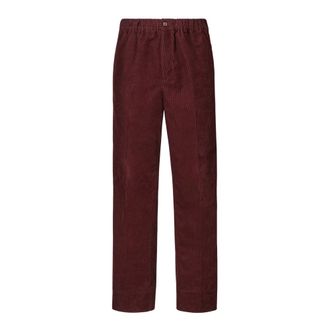 Fendi Straight Trousers, male, Red, Size: S Straight Trousers