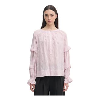 Mos Mosh MOS Mosh, Dames, Blouses & Shirts, Roze, Maat: XS Viscose