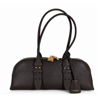 Pinko Pinko, Dames, Tassen, Bruin, Maat: ONE Size Leer
