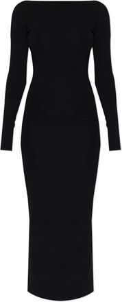 Entire studios Pencil Jurk Met Lange Mouwen - Dames - Maxi kleedjes - Zwart - XS - Leer - Kleedjes
