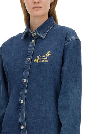 Moschino Denim Cotton Dress - Blue
