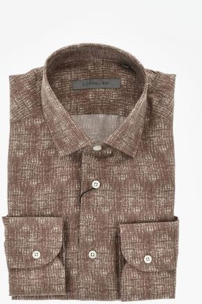 Corneliani Silk Shirt with French Collar size 43