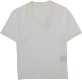 Maison Margiela Short-Sleeve Polo Shirt With Minimalist Design