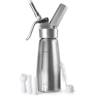 Lacor 68405- Sifone Panna o,5 lt Inox + Cappuccio in plastica