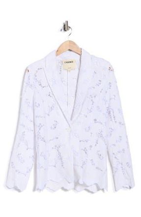 L'agence Clementine Lace Blazer in White at Nordstrom Rack, Size 10