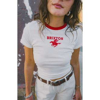 Brixton Pegasus Grahpic Ringer T-Shirt in Vintage White at Nordstrom, Size X-Small