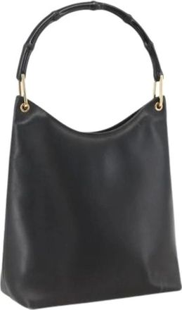 Gucci Pre-owned Handbags, female, Black, Size: ONE SIZE Pre-owned Vintage Shoulder Bag
