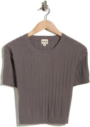Hurley Daylight Short Sleeve Sweater in Charcoal Gray at Nordstrom Rack, Size X-Large