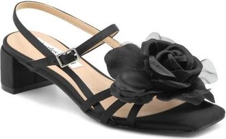 Charles by Charles David Deb Womens US Black Sqaure Toe Block Heel Slingback GAL681