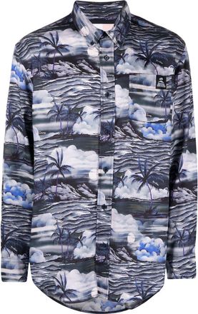 Tommy Jeans logo-print short-sleeve T-shirt - men - TENCEL Lyocell (LENZING) - S - Blue