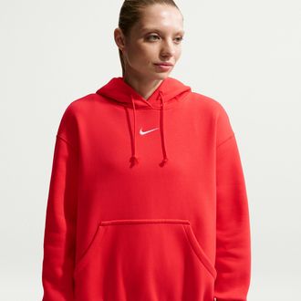Nike Womens Nike Sportswear Phoenix Fleece Oversized Pullover Hoodie in Blue | DQ5860-462