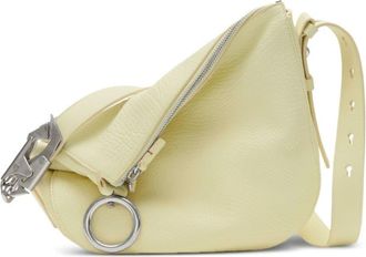 Burberry Knight leather crossbody bag - women - Calf Leather - One Size - Neutrals