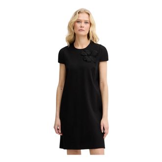 Twinset Mini Straight Dress - Dames - Korte kleedjes - Zwart - M - Polyester - Kleedjes