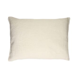 POMAX Coj&iacute;n de algod&oacute;n marfil 70X50