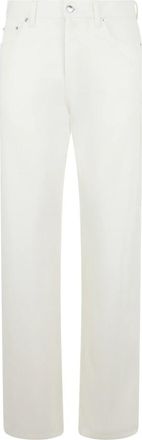 Gucci Katoenen broek met clips - Heren - Regular Fit Jeans - Wit - W31 - Katoen - Jeans