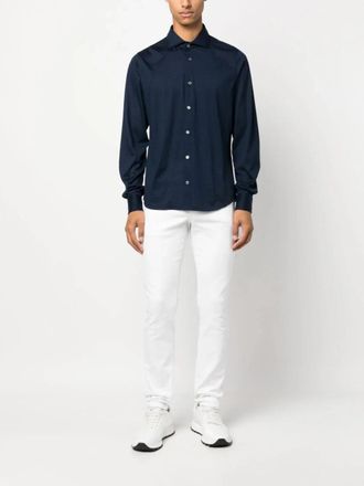Fedeli Mens Iconic Jason Button-Up Shirt Aw23 M