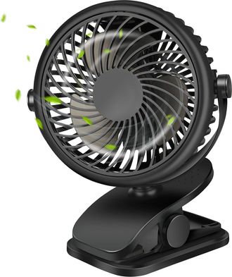 OEM Mini Ventilador Port&aacute;til Usb Con Clip, 2200 Mah, 3 Velocidades, Rotaci&oacute;n De 720&deg;, Funcionamiento Silencioso, Ideal Para Dormitorio, Oficina, Coche, Ca