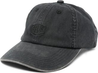 Deus dyed shield cap - men - Cotton - One Size - Black