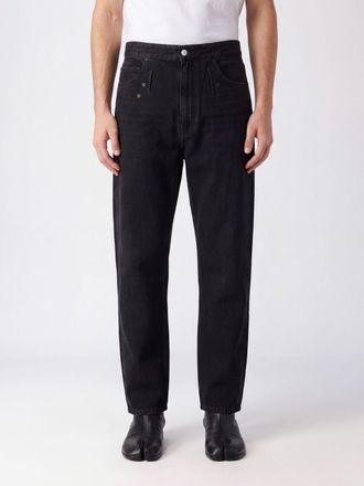 Maison Margiela Mid-Rise Straight-Fit Denim Jeans with Logo Stitching