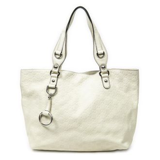Gucci Pre-owned Womens Icon Bit Tote Shoulder Bag - White - One Size