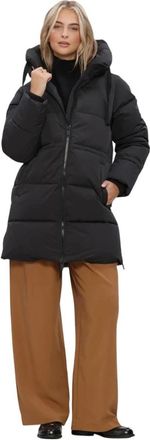 Moss Copenhagen Dames, Mantels, Zwart, Maat: Xs/S Leer