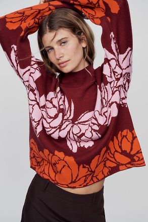 Maeve Carys Mock-Neck Sweater