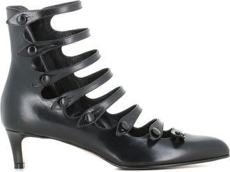 Dove Nuotano Gli Squali Stivaletti in pelle 45mm - Nero