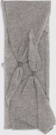Brunello Cucinelli Sciarpa triangolare in cashmere con ricamo e monile