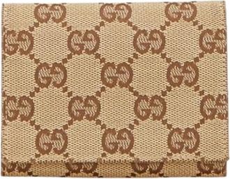Gucci Pre-owned Wallets, female, Beige, Size: ONE SIZE Pre-owned Canvas Wallet