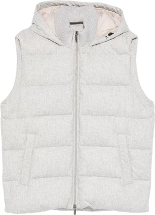 PESERICO hooded quilted gilet - Grey