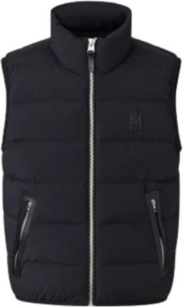 Mackage Mouwlengte Down Bodywarmer - Heren - Bodywarmers - Zwart - S - Leer - Jassen