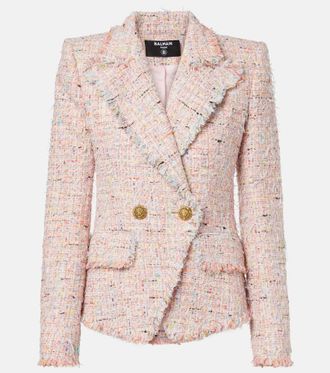 Balmain Double-breasted tweed jacket