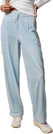 Greyson Windsor Stripe Ashe Cargo Pants in Air at Nordstrom, Size Medium