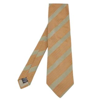 Armani Pre-owned Accessories, male, Yellow, Size: ONE SIZE Pre-owned Silk home-office