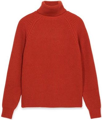 Fortela Oslo Merino Wool High Neck Sweater in Orange at Nordstrom, Size X-Large Eu