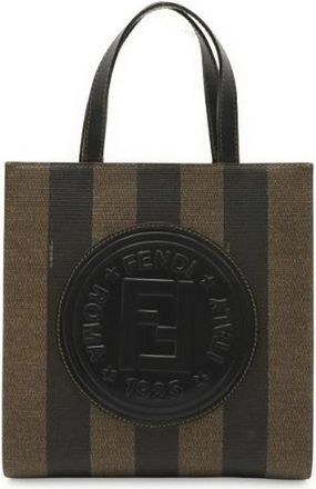 Fendi Pre-owned Pequin 3Way Handbag Backpack PVC Leather - unisex - Vintage Shopper - Bruin - ONE Size - Leer - Vintage