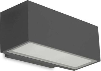 Leds - C4 Efectoled - Leds-C4 Afrodita - Luz led Exterior Bañador de pared pequeño arriba / abajo Light Urban gris IP65